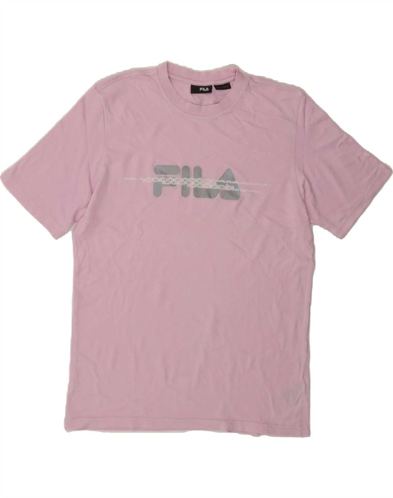 FILA Maglietta Uomo Grafica Top Media Rosa Cotone CY27