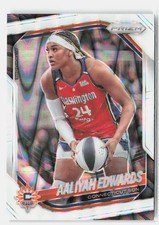 2025 Panini Prizm WNBA #94 Aaliyah Edwards White Seismic Prizms