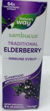 Nature's Way Sambucus Traditional Elderberry Immune Syrup, 8fl oz