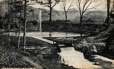 Blue Spring Near Eureka Springs, Arkansas,  Vintage Postcard