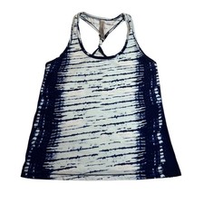 Lorna Jane Sleeveless Twist Racerback Tie Dye Workout Tank Top Size Small Gym