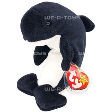 Ty Beanie Babies Waves the Whale Plush with Echo Tag 1997
