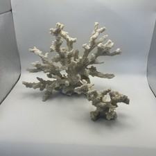 Lot Of 2 Luxury Faux Coral Coastal Beach Decor