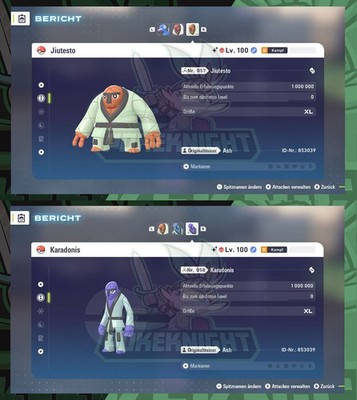 Jiutesto & Karadonis Shiny/ non shiny EV 6IV/ DV Pokemon ZA Legenden: Z-A