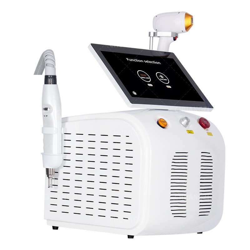 Diode laser hair removal, picosecond melanin removal bikini laser hair removal