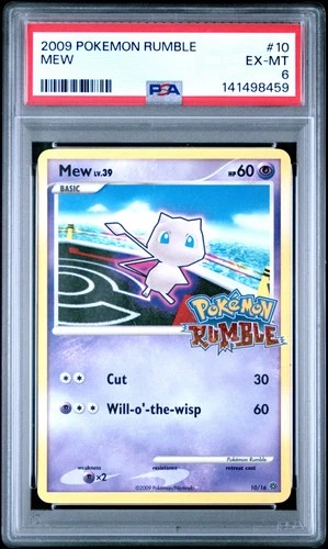 2009 POKEMON RUMBLE #10 MEW PSA 6