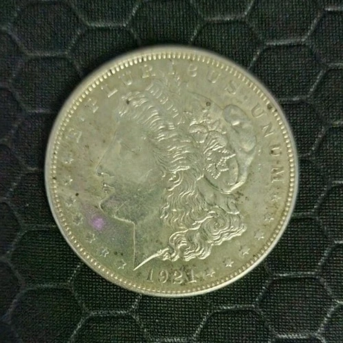 1921 Morgan Silver Dollar $1 Coin Circulated Business Strike 0.9 Fine
