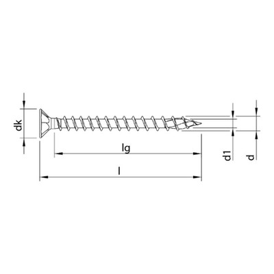 HECO Senkkopf TOPIX-plus mit Frästaschen A2 5,0 x 30 HECO-Drive HD-25