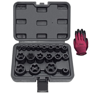 19Pcs Torx Plus Socket Set, External Torx Plus 6 Point EP Socket EP4 - EP32