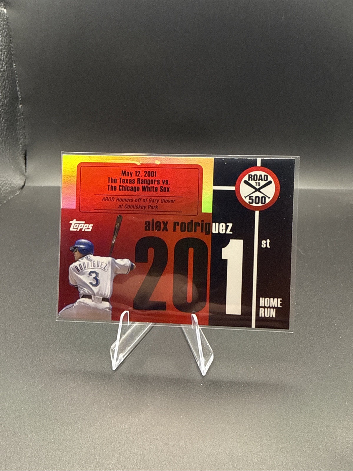 2007 Topps #ARHR201 Alex Rodriguez RANGERS Road to 500 201st Insert⚾️NM/MT
