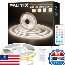 PAUTIX COB LED Strip Light, 5000K, 20ft/6.1m, 3087 LEDs, 6000 Lumen, Dimmable
