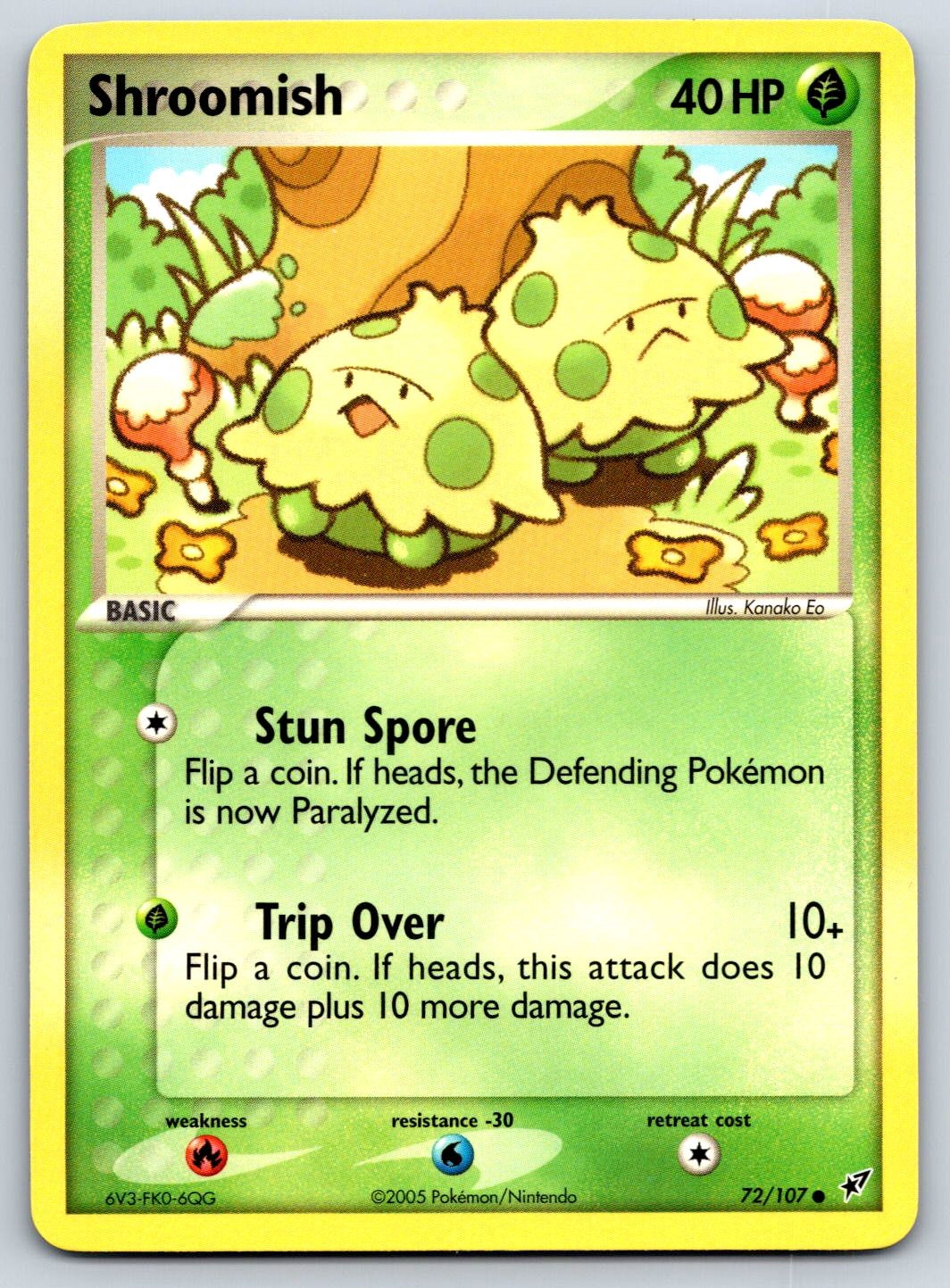 Shroomish EX Deoxys 72/107 Pokemon Card NM