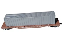 Unbranded Pennsylvania 469617 Flat Car w/ Container Load - HO Gauge
