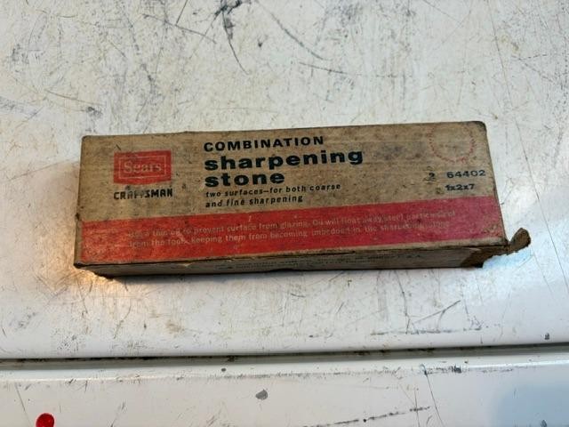 Sears Craftsman Combination Sharpening Stone In Box