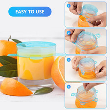 Small Silicone Stretch Lids, 12PCS 2.6/6.5Cm Zero Waste Reusable Silicon Conta
