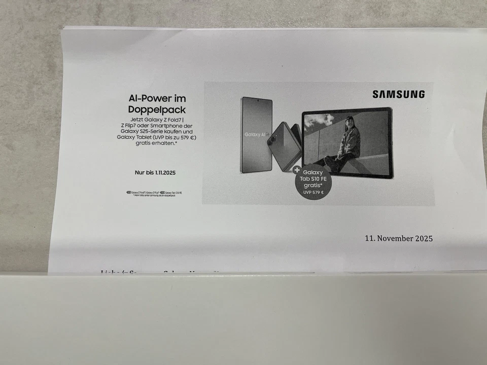 Samsung Galaxy Tab S10 FE 10.9 Zoll 128GB Android-Tablet WiFi grau Wie Neu - Bild 2 von 4