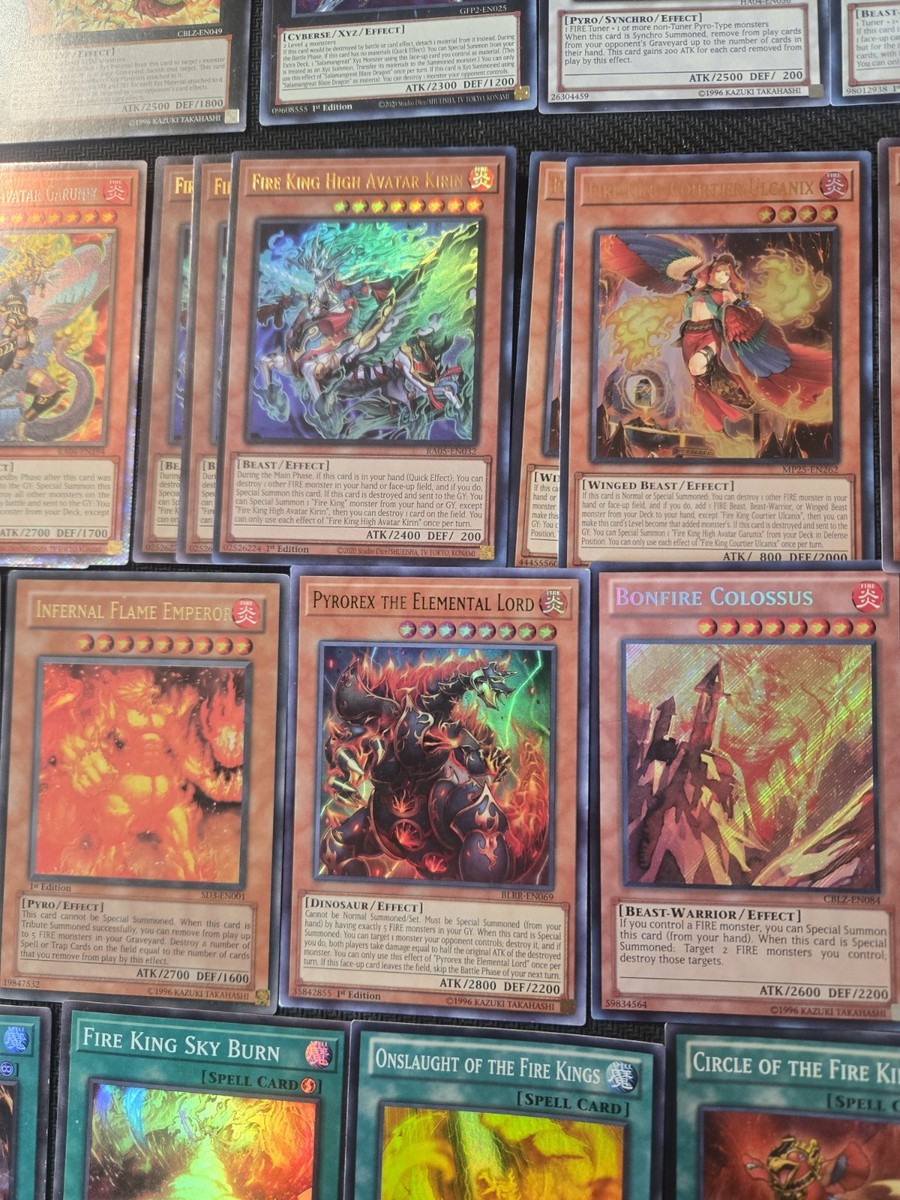 yugioh pk fire deck Yugioh Full Fire Kings Pyro Deck With Extra Deck