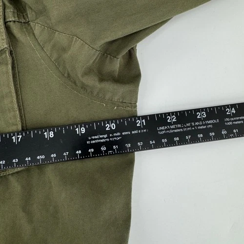 J.Crew Mens Field Jacket Army Green Utility Hooded Military Coat NX-631 Small image 8