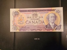 1971 $10 Dollar Bank of Canada Banknote DG0660453 EF 40
