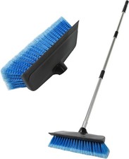 Car Wash Brush Long Handle 52 Inch Squeegee Soft Bristle Blue RV Boat Deck