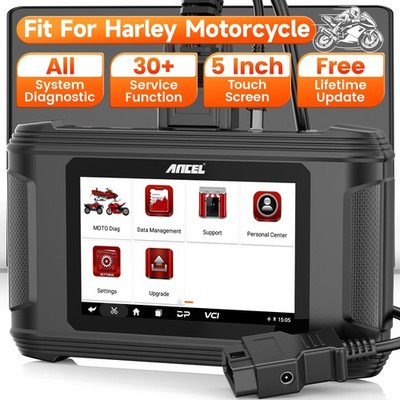 ANCEL MT510 for Harley Motorcycle OBD2 Diagnostic Scanner ABS Bleeding ECU Reset