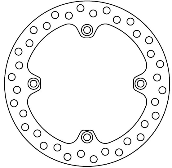 Disque de frein fixe Honda arrière 240mm de remplacement moto