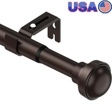 Adjustable Extra Long Curtain Rod Stainless Steel Wall Mounted Heavy Duty New