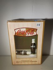 Vintage Coca-Cola Salt And Pepper Shakers Contour Bottle