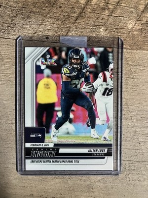 2025 Panini Instant NFL #452 Julian Love Seattle Seahawks Super Bow LX SP #d/117