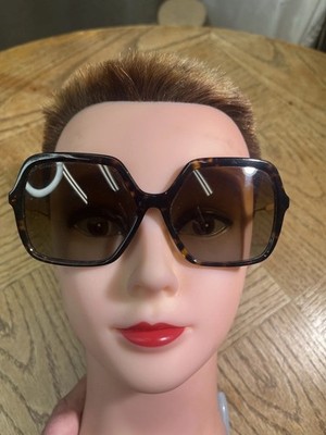 Burberry Women's BE4324 Brown Sunglasses Oversized Square Full Rim Plastic