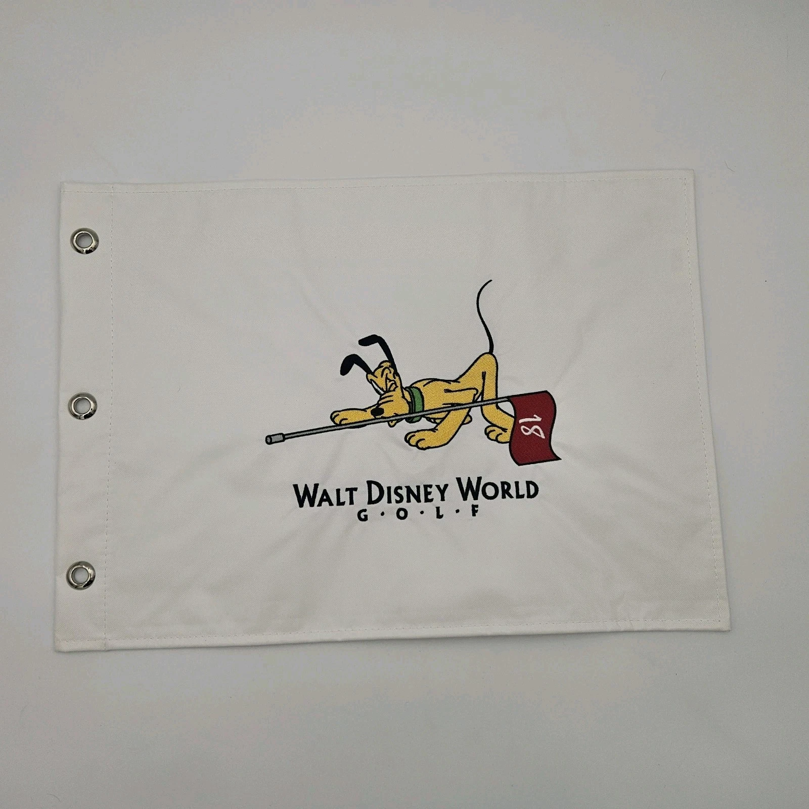 Walt Disney World Golf Pin Flag - Pluto - 17" x 12" - Unused/New