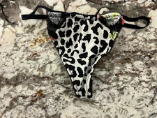 True Vintage Victoria's Secret PINK Lace Back Extra Low Rise V-String Panty S