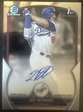 2023 Bowman Draft Joe Vetrano Chrome Auto 1st #CDA-JV Dodgers Lot (2)