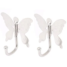 2X Bedroom Bathroom Butterfly Style Wall Mounted Cloth Towel Hook