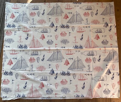 Dekostoff Stoff Textiles Vilber Blue Mediterranian Segelschiffe 140x122 cm