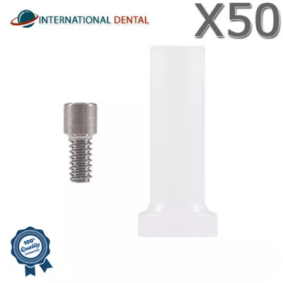 50 Kunststoffhülsen für gerade & abgewinkelte Mehreinheiten 1,6 mm System Dental Befestigung