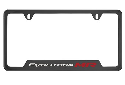 Black Chrome License Plate Frame for Evolution MR, Evo MR