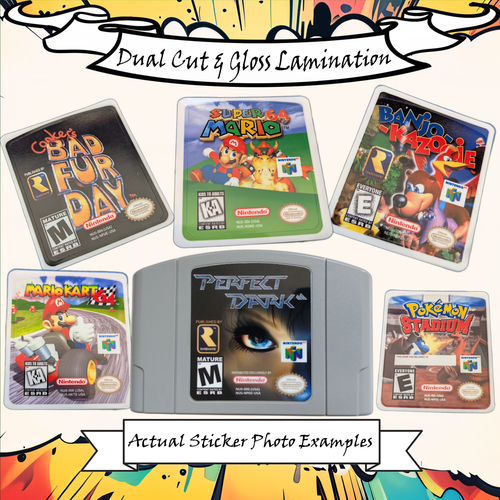 N64 Game Cartridge Replacement Sticker Labels - Picture 5 of 42