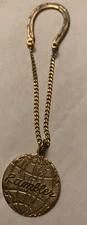 AMC Rambler Gold Advertising Keychain Horseshoe with Chain and Globe