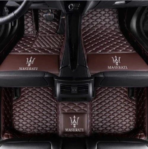 For Maserati Quattroporte Luxury Leather Car Floor Mats All Weather Custom Logo Foto 4 de 4