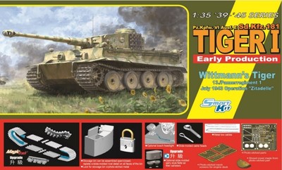 DRAGON 1/35 PzKpfw VI Ausf E SdKfz 181 Tiger I Early Production Tank W  DML6990