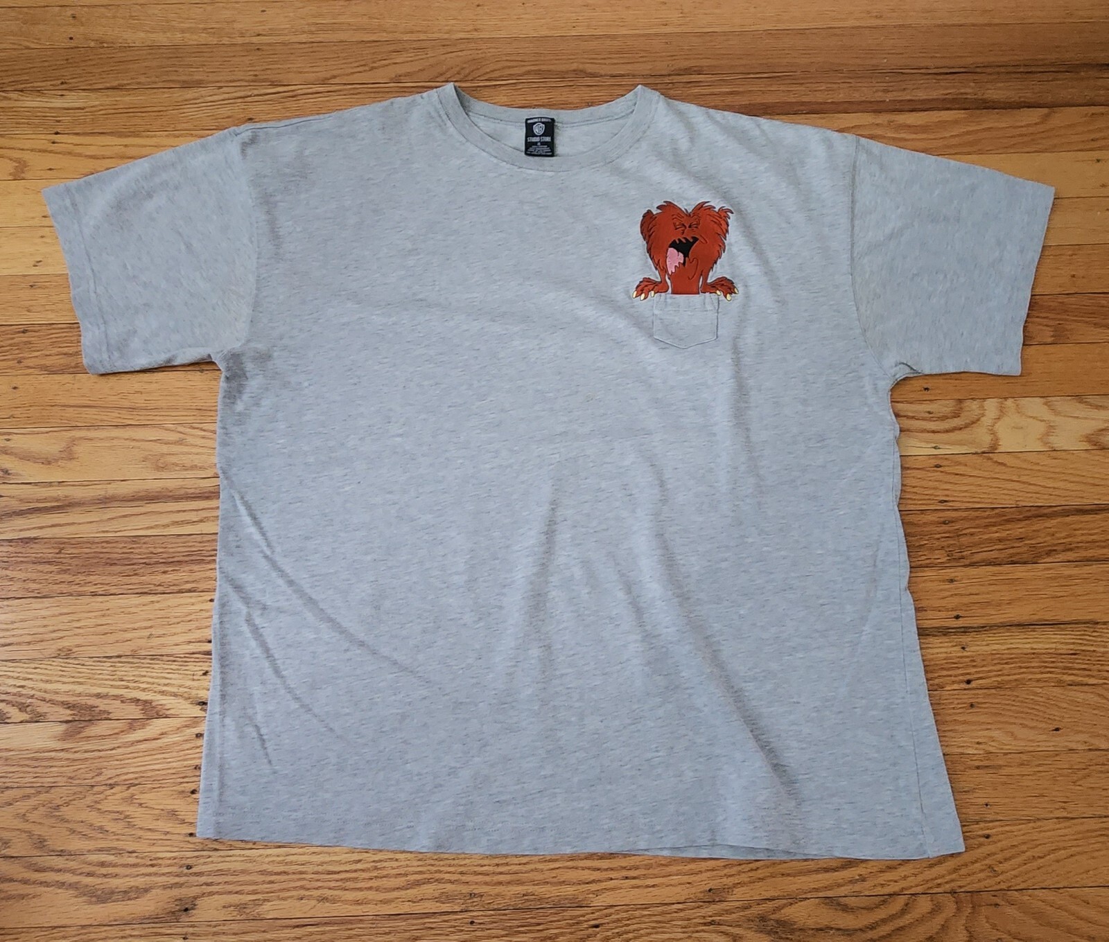 VTG 1995 Looney Tunes Gossamer Pocket TShirt Sz XL C… Gem