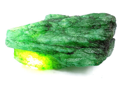 Colombian Natural Green Emerald 550 Carat Translucent Rough Loose Gemstone MNB