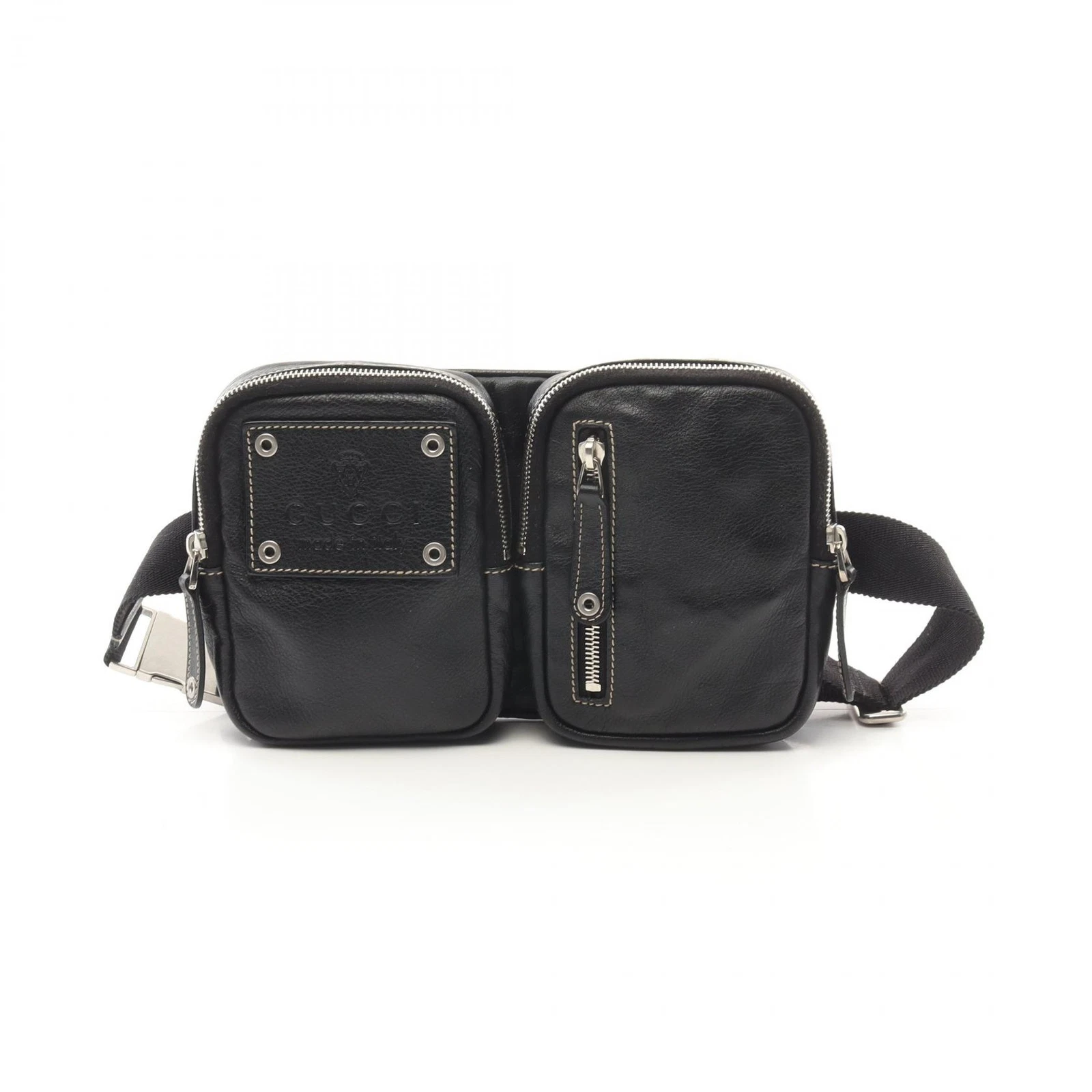 Sac ceinture GUCCI taille fesses 201846 cuir noir occasion
