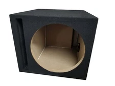BR 12" Car Single Subwoofer Ported Sub Enclosure w/ Spring Terminal Black Carpet