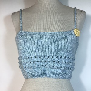 hand knitted crop top