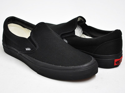 Vans Classic Slip On Black Black Unisex Sneakers Canvas Shoes New