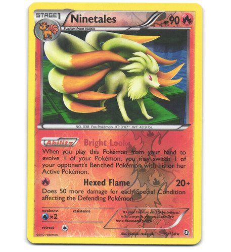 Pokemon 2012 Moderate Play Ninetales Dragons Exalted Holo 19/124