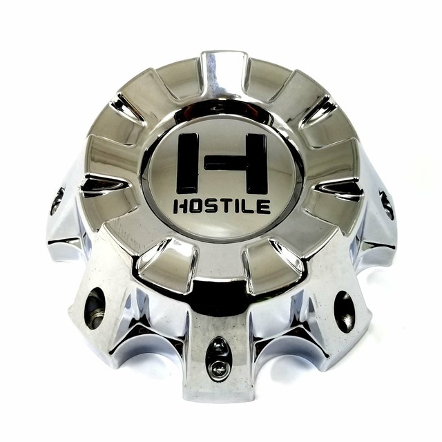 Hostile Wheel Rim Center Hub Cap Chrome Black H Logo 8Lug MPNS M883 eBay