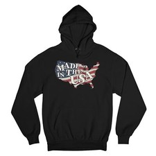 Made in the USA Sweatshirt American Flag Independence Day 4th of July Hoodie